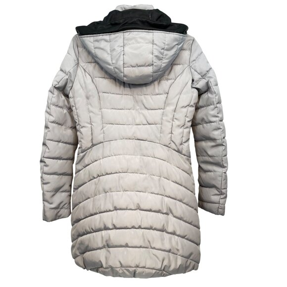 Nanette Lepore Puffer Coat - Women's XS - White/Black - Picture 2 of 10